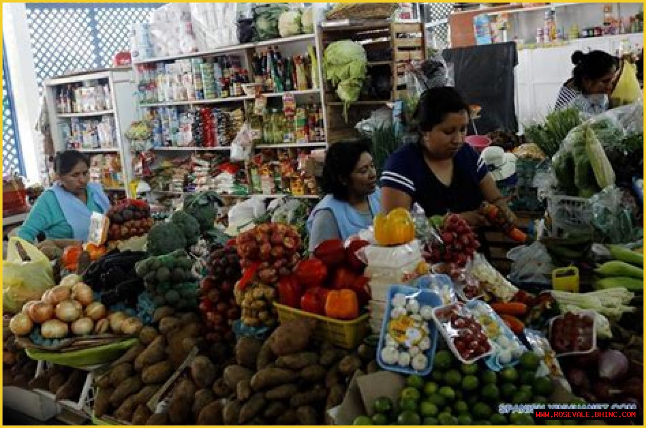 El mercado de San Bartolo en Perú