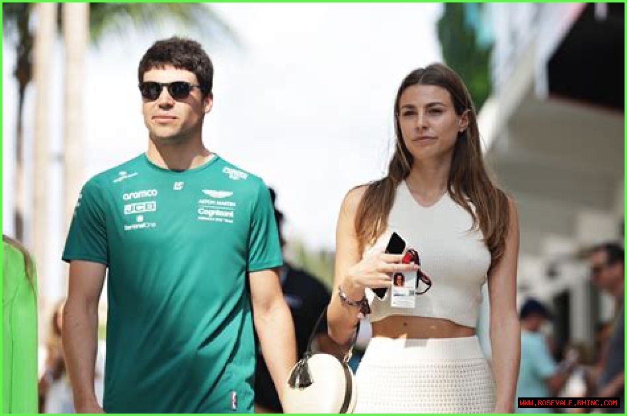 Formula One driver Lance Stroll is cheered on by Italian model girlfriend Sara Pagliaroli