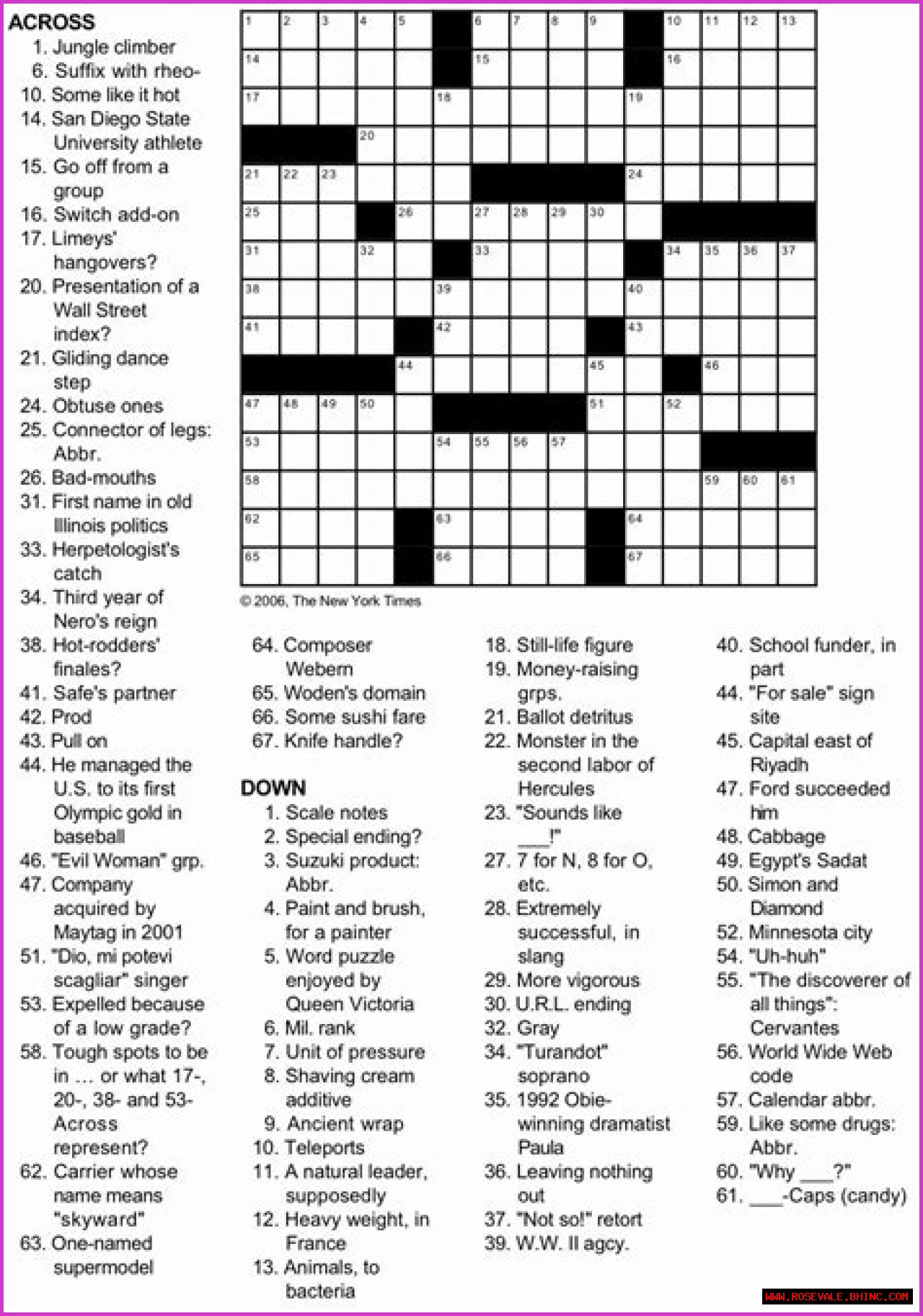 LA Times Frightful site? Crossword Clue Answers with 5 letters