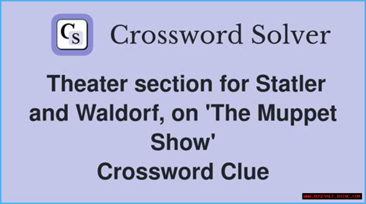 Theater section for Statler and Waldorf, on 'The Muppet Show' NYT Crossword Clue Answer