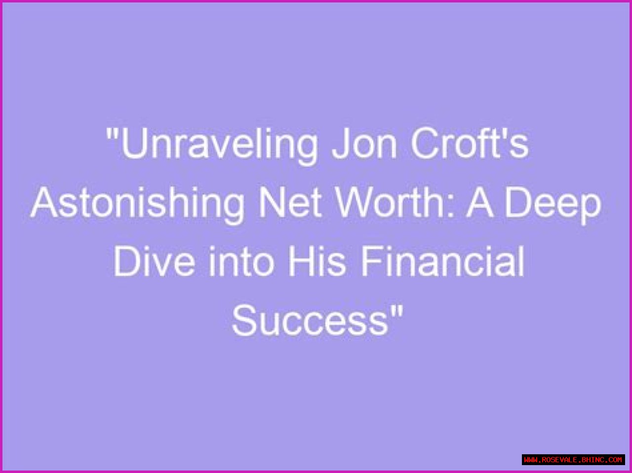 Unraveling Corey Net Worth: A Deep Dive Into His Financial Landscape