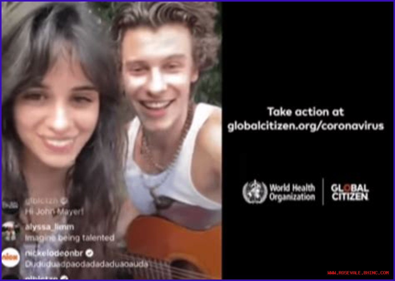 Watch Lovebirds Shawn Mendes And Camila Cabello Give No Contact Coronavirus Global Citizen Concert As They Self Isolate Together